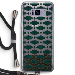 CaseCompany Moroccan tiles: Samsung Galaxy S8 Plus Transparant Hoesje met koord