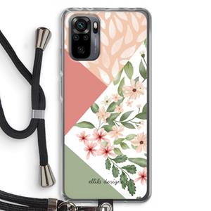 CaseCompany Sweet heaven geometrics: Xiaomi Redmi Note 10 Pro Transparant Hoesje met koord