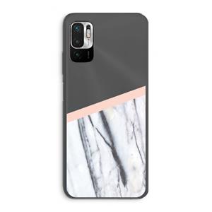 CaseCompany A touch of peach: Xiaomi Redmi Note 10 5G Transparant Hoesje