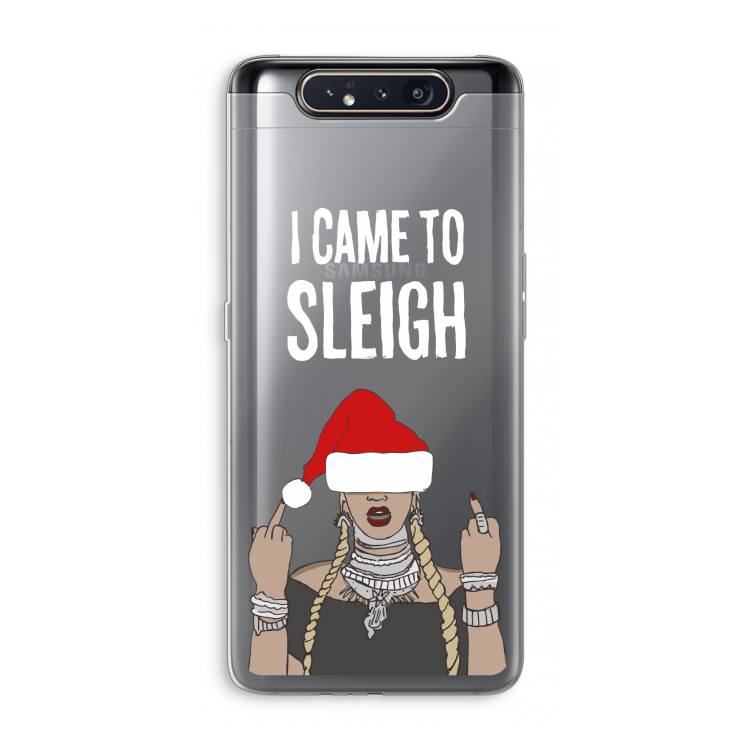 CaseCompany Came To Sleigh: Samsung Galaxy A80 Transparant Hoesje