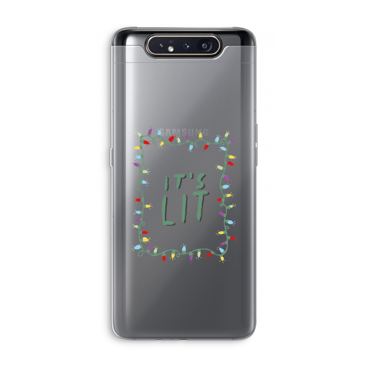 CaseCompany It's Lit: Samsung Galaxy A80 Transparant Hoesje