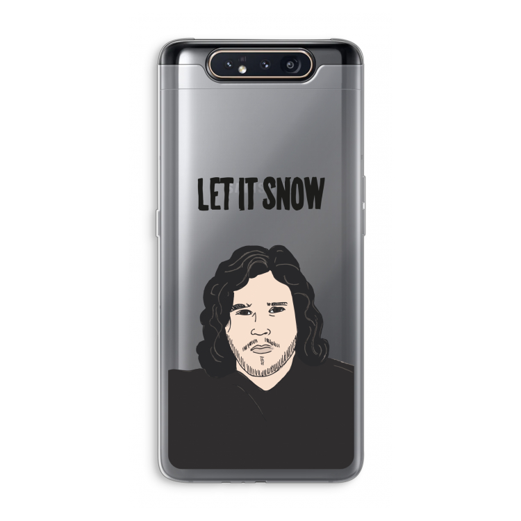 CaseCompany Let It Snow: Samsung Galaxy A80 Transparant Hoesje