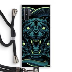 CaseCompany Cougar and Vipers: Samsung Galaxy Note 10 Plus Transparant Hoesje met koord