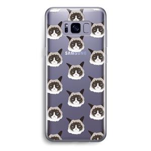 CaseCompany It's a Purrr Case: Samsung Galaxy S8 Transparant Hoesje