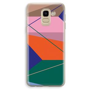 CaseCompany Gestalte 1: Samsung Galaxy J6 (2018) Transparant Hoesje