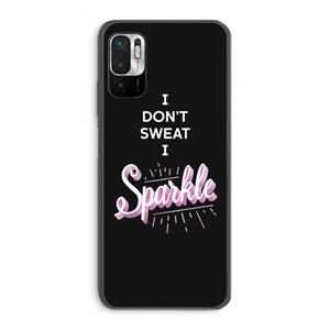 CaseCompany Sparkle quote: Xiaomi Redmi Note 10 5G Transparant Hoesje