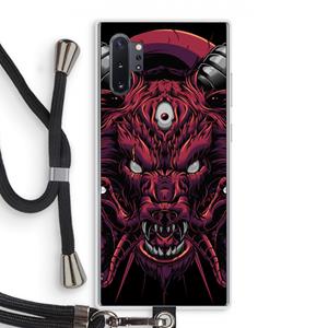 CaseCompany Hell Hound and Serpents: Samsung Galaxy Note 10 Plus Transparant Hoesje met koord