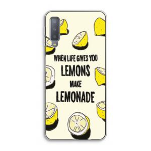 CaseCompany Lemonade: Samsung Galaxy A7 (2018) Transparant Hoesje