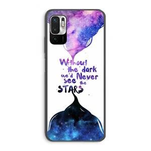 CaseCompany Stars quote: Xiaomi Redmi Note 10 5G Transparant Hoesje