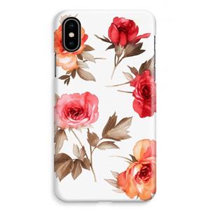 CaseCompany Roosjes: iPhone XS Max Volledig Geprint Hoesje