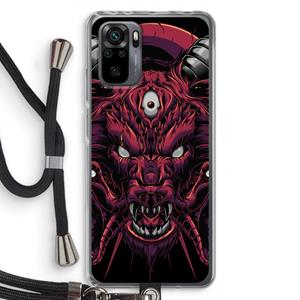 CaseCompany Hell Hound and Serpents: Xiaomi Redmi Note 10 Pro Transparant Hoesje met koord