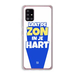 CaseCompany Laat de zon in je hart: Samsung Galaxy A51 5G Transparant Hoesje
