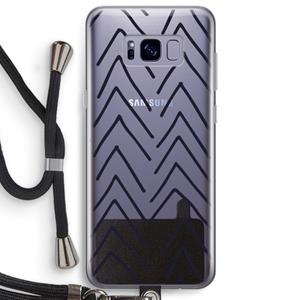 CaseCompany Marrakech Arrows: Samsung Galaxy S8 Plus Transparant Hoesje met koord