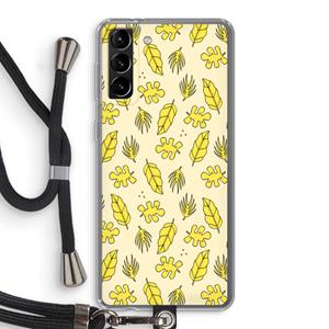 CaseCompany Herfst: Samsung Galaxy S21 Plus Transparant Hoesje met koord