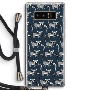 CaseCompany Makis: Samsung Galaxy Note 8 Transparant Hoesje met koord