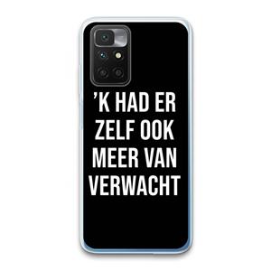 CaseCompany Meer verwacht - Zwart: Xiaomi Redmi 10 Transparant Hoesje