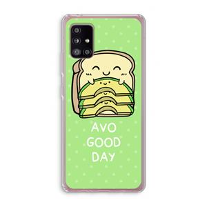 CaseCompany Avo Good Day: Samsung Galaxy A51 5G Transparant Hoesje