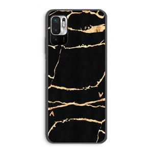 CaseCompany Gouden marmer: Xiaomi Redmi Note 10 5G Transparant Hoesje
