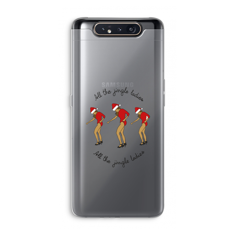 CaseCompany Jingle Ladies: Samsung Galaxy A80 Transparant Hoesje