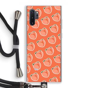 CaseCompany Just peachy: Samsung Galaxy Note 10 Plus Transparant Hoesje met koord