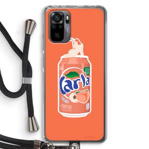 CaseCompany S(peach)less: Xiaomi Redmi Note 10 Pro Transparant Hoesje met koord