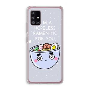 CaseCompany I'm A Hopeless Ramen-Tic For You: Samsung Galaxy A51 5G Transparant Hoesje