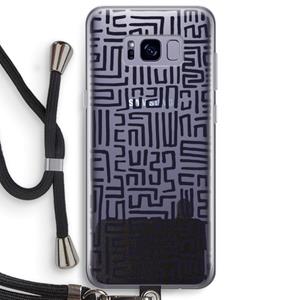 CaseCompany Moroccan Print: Samsung Galaxy S8 Plus Transparant Hoesje met koord