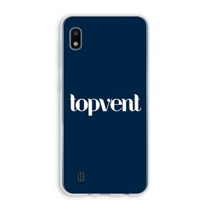 CaseCompany Topvent Navy: Samsung Galaxy A10 Transparant Hoesje