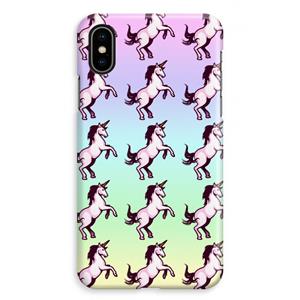 CaseCompany Musketon Unicorn: iPhone XS Max Volledig Geprint Hoesje