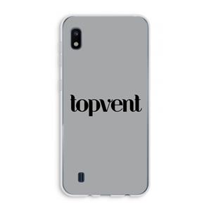 CaseCompany Topvent Grijs Zwart: Samsung Galaxy A10 Transparant Hoesje