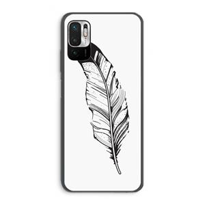 CaseCompany Pluim: Xiaomi Redmi Note 10 5G Transparant Hoesje