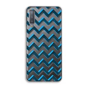 CaseCompany Onderbroken lijn: Samsung Galaxy A7 (2018) Transparant Hoesje