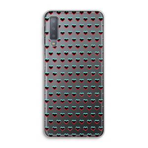 CaseCompany Hartjes: Samsung Galaxy A7 (2018) Transparant Hoesje