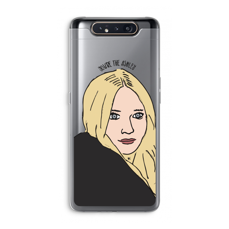 CaseCompany Ashley: Samsung Galaxy A80 Transparant Hoesje