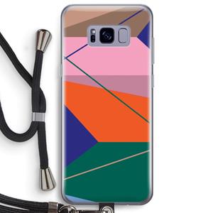 CaseCompany Gestalte 1: Samsung Galaxy S8 Plus Transparant Hoesje met koord