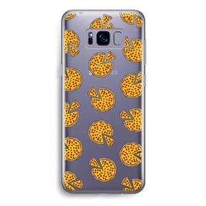 CaseCompany You Had Me At Pizza: Samsung Galaxy S8 Transparant Hoesje