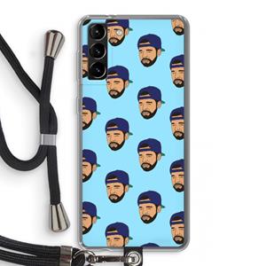 CaseCompany Drake Away: Samsung Galaxy S21 Plus Transparant Hoesje met koord