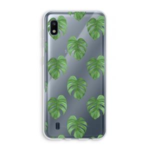 CaseCompany Monstera leaves: Samsung Galaxy A10 Transparant Hoesje