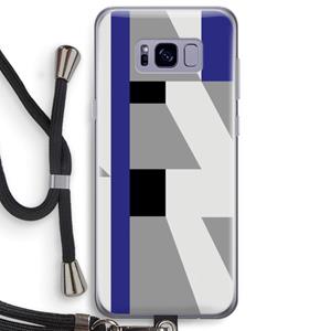 CaseCompany Gestalte 2: Samsung Galaxy S8 Plus Transparant Hoesje met koord