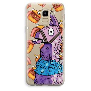 CaseCompany Loot Burger: Samsung Galaxy J6 (2018) Transparant Hoesje