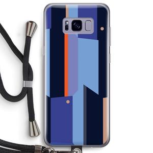 CaseCompany Gestalte 3: Samsung Galaxy S8 Plus Transparant Hoesje met koord