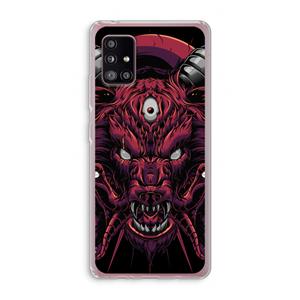 CaseCompany Hell Hound and Serpents: Samsung Galaxy A51 5G Transparant Hoesje