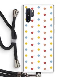 CaseCompany Bollen: Samsung Galaxy Note 10 Plus Transparant Hoesje met koord