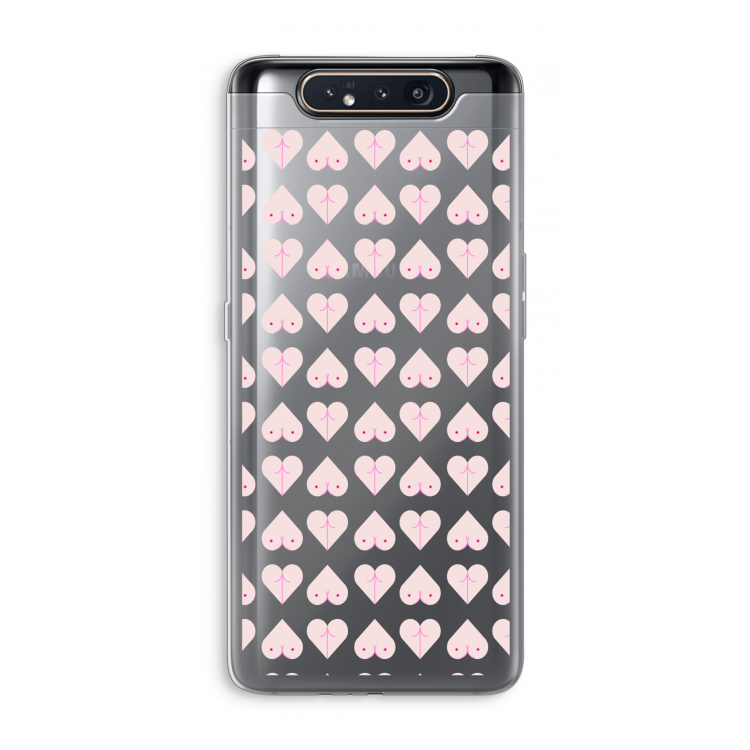 CaseCompany Ass 'n Titties: Samsung Galaxy A80 Transparant Hoesje