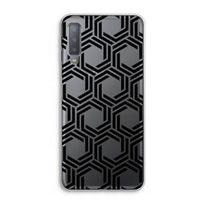 CaseCompany Geometrisch patroon: Samsung Galaxy A7 (2018) Transparant Hoesje