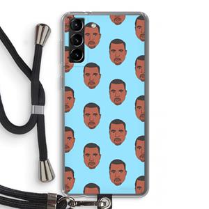 CaseCompany Kanye Call Me℃: Samsung Galaxy S21 Plus Transparant Hoesje met koord