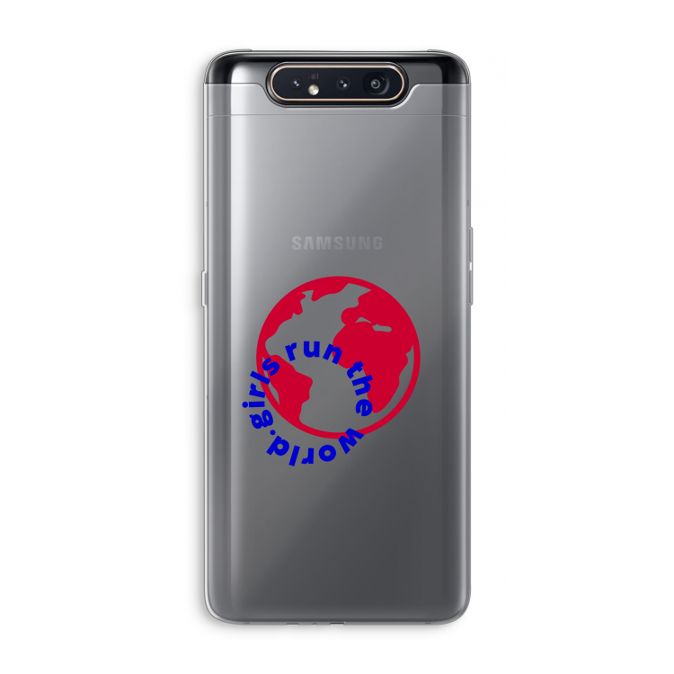 CaseCompany Run The World: Samsung Galaxy A80 Transparant Hoesje
