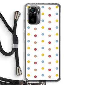 CaseCompany Bollen: Xiaomi Redmi Note 10 Pro Transparant Hoesje met koord
