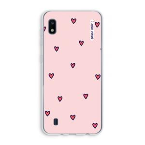 CaseCompany Hartjes: Samsung Galaxy A10 Transparant Hoesje