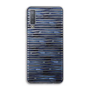 CaseCompany Verrassende lijnen: Samsung Galaxy A7 (2018) Transparant Hoesje